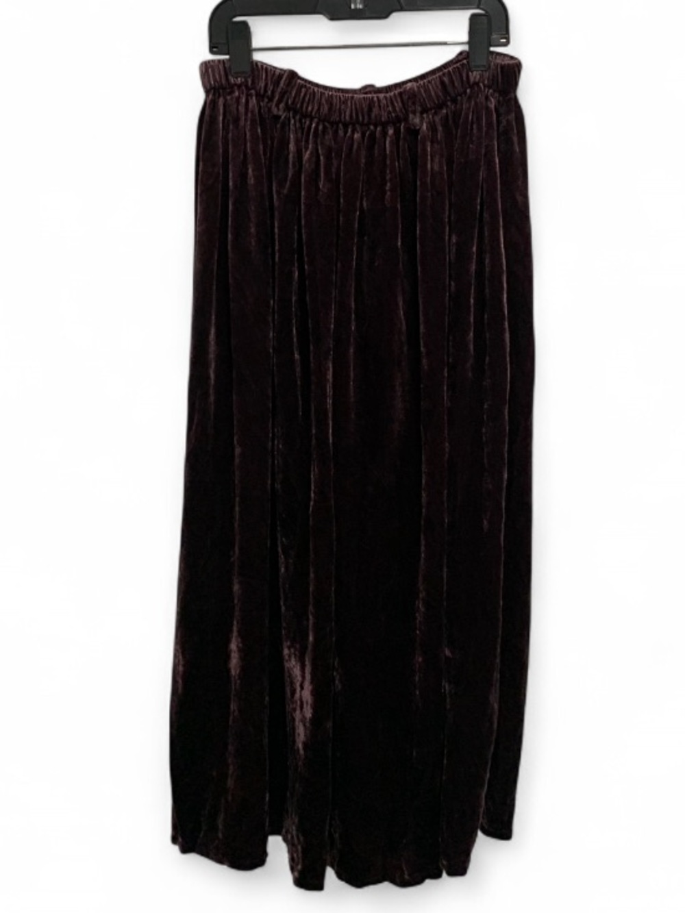 Dosa Purple Velvet Maxi Skirt in Dark Purple